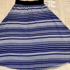 Lola Skirt blue & white chevron high waist XXS NEW